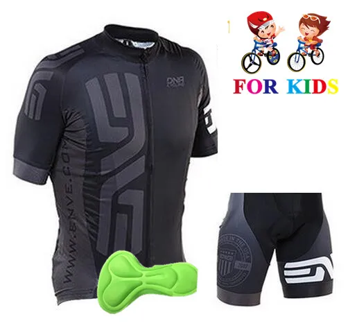 2019 nuevos niños Ropa de Ciclismo transpirable niños camisetas de bicicleta pantalones cortos conjuntos de camiseta de bicicleta Ropa de Ciclismo niño mtb traje negro