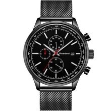 Мужские часы с хронографом Топ бренд класса люкс ультра-тонкий циферблат полный сталь Мужские часы Мужские Модные Простые Relogio Masculino