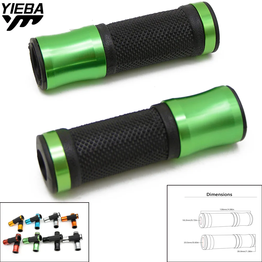 7/8" Universal Motorcycle Hand Grips CNC Handle Grips for kawasaki z750 z800 z1000 NINJA 250 300 ducati MTS1100/S 07-09 S2R 1000