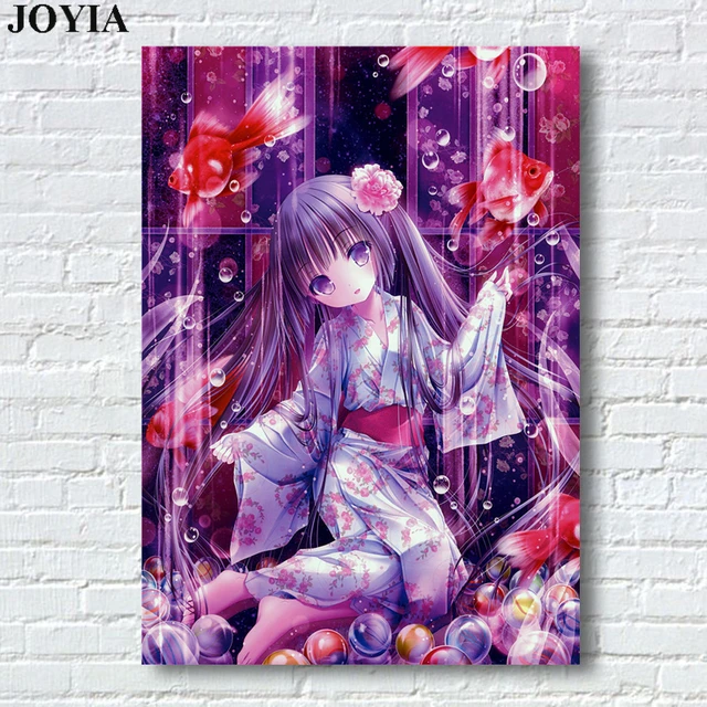 Manga Wall Decoration Painting | Manga Girl Room Wall Poster | Manga  Decoration Poster - Painting & Calligraphy - Aliexpress