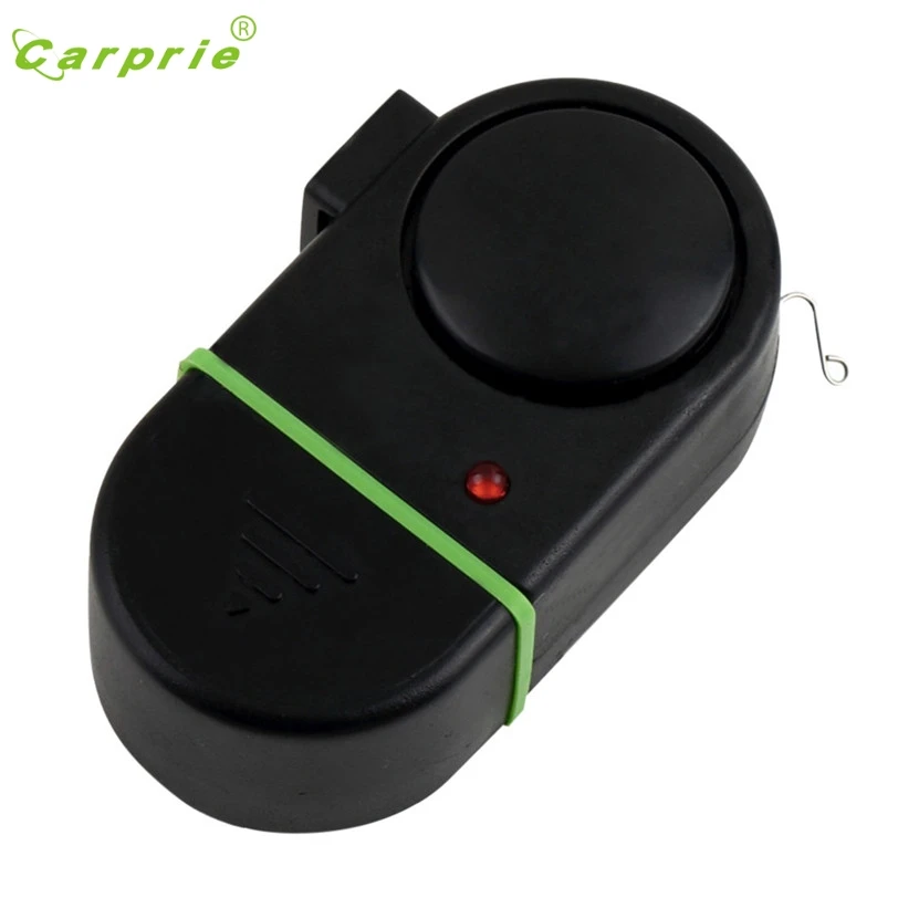 

HOT Black Electronic LED Light Fish Bite Sound Alarm Bell Clip On Fishing Drop Shipping