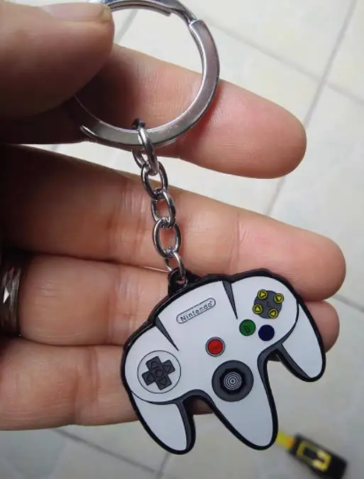 

Game Controller Desgin Keychain Bag Car Metal Key Chain Cute Game Handle Pendant Keyring Nice Gift 24pcs/lot wholesale