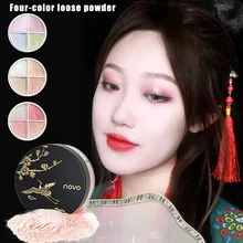 Горячая высокого качества 4 цвета свободный порошок Гладкий контроль масла лицо отделка макияж фиксирующая пудра