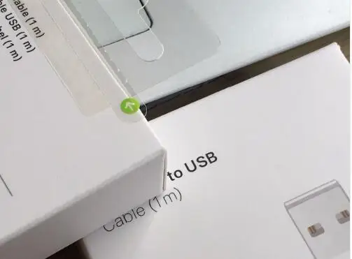 

10pcs/lot New packaging box 100% Genuine Original 1m/6ft E75 Chip Data USB charger Cable for Foxconn i7 6 6s 5 With green label