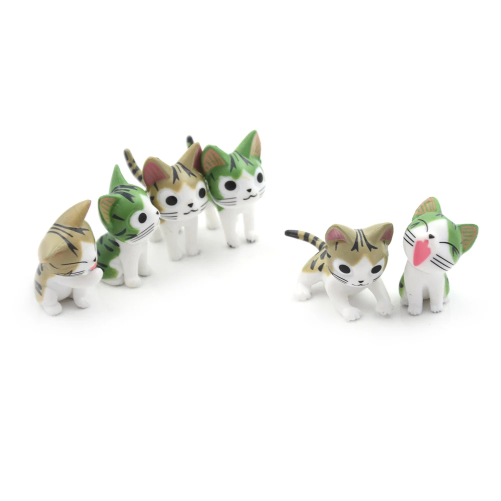 

3Pcs/Set Resin Cat Mini Toy Fairy Garden Miniatures Mini Gnomes Moss Terrariums DIY Crafts Figurines For Doll Accessories New