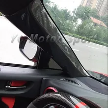 Автомобильные аксессуары, сухое карбоновое волокно, столб, покрытие, 2 шт., подходит для 2012- GT86 FT86 ZN6 FRS BRZ ZC6, столб, покрытие, автомобильный стиль
