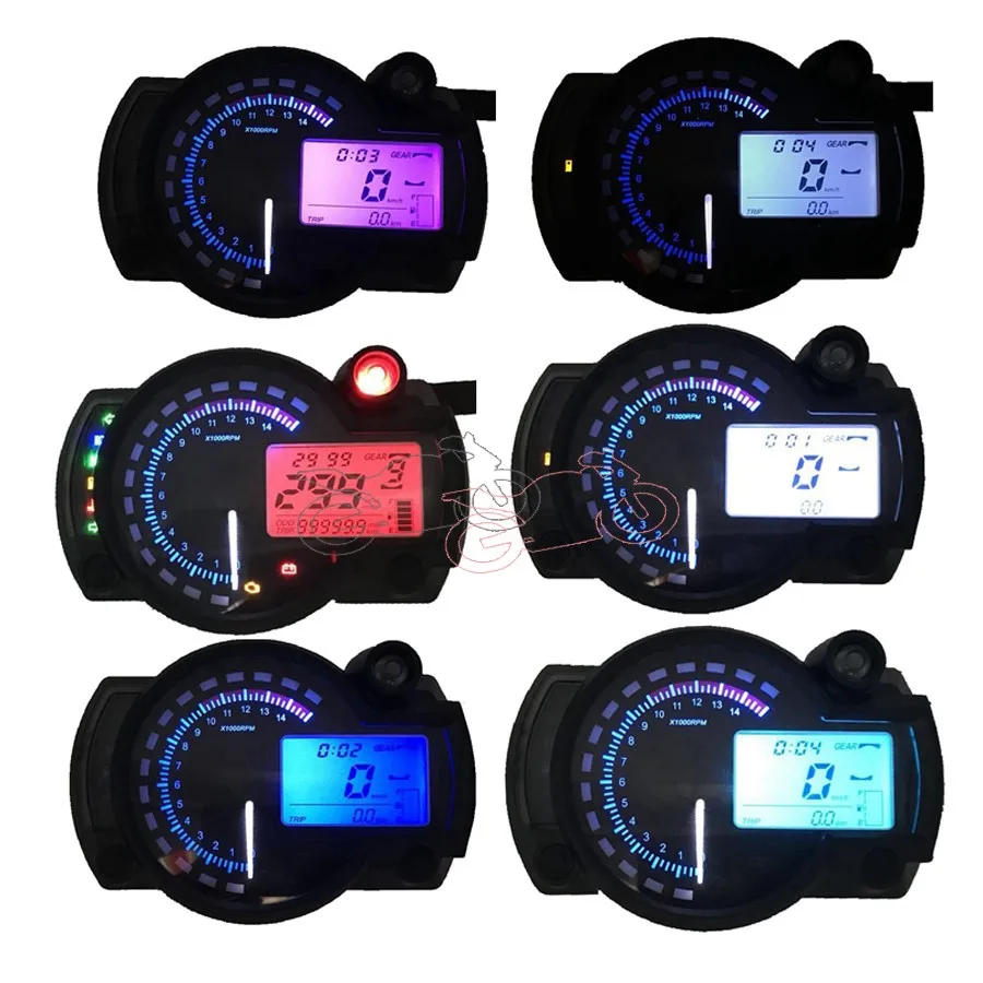 

Universal Fit For Honda Yamaha Kawasaki KTM Motorcycle 12V LCD Digital Backlight Tachometer Speedometer Odometer Tacho Gauge