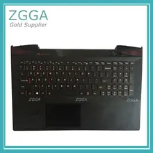 Упор для рук lenovo IdeaPad Y50 Y50-70 ноутбука верхняя крышка с устройство с клавиатурой US Подсветка Сенсорная панель рамка AP14R000A00