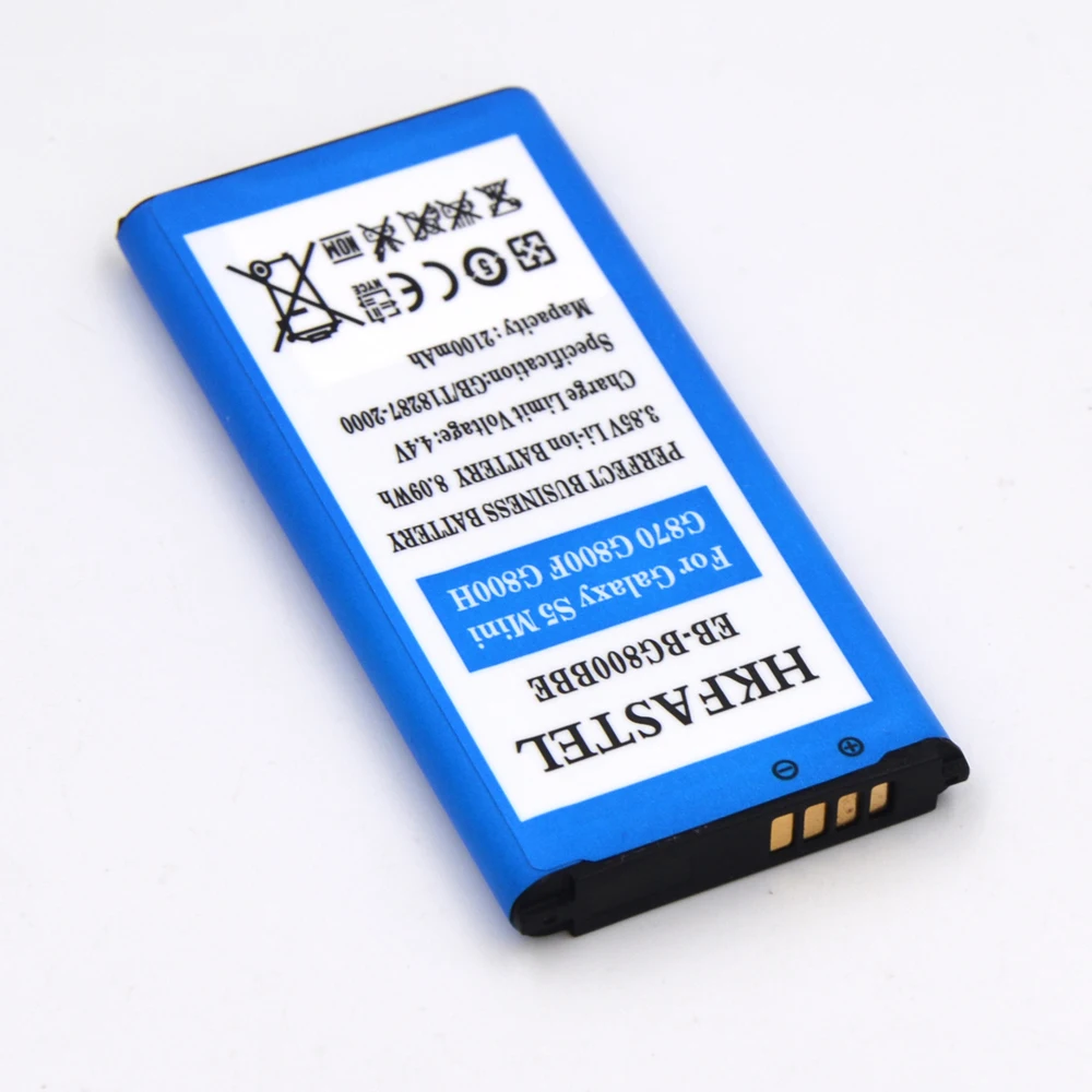 Hkfastel Новый eb bg800bbe оригинальный мобильный аккумулятор для Samsung Galaxy S5 Mini g870 g800f G800H