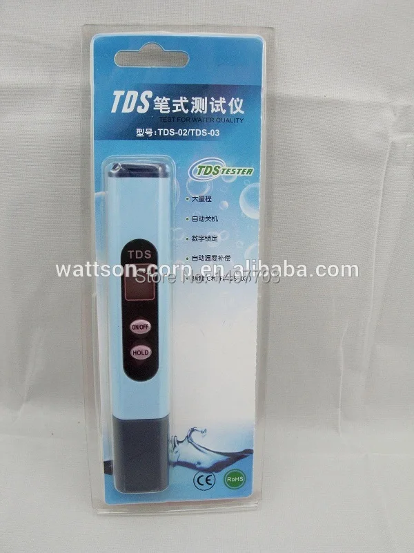 

Pen ppm meter, tds meter, ppt meter, digital portable tds meter tds-02 water quality tester
