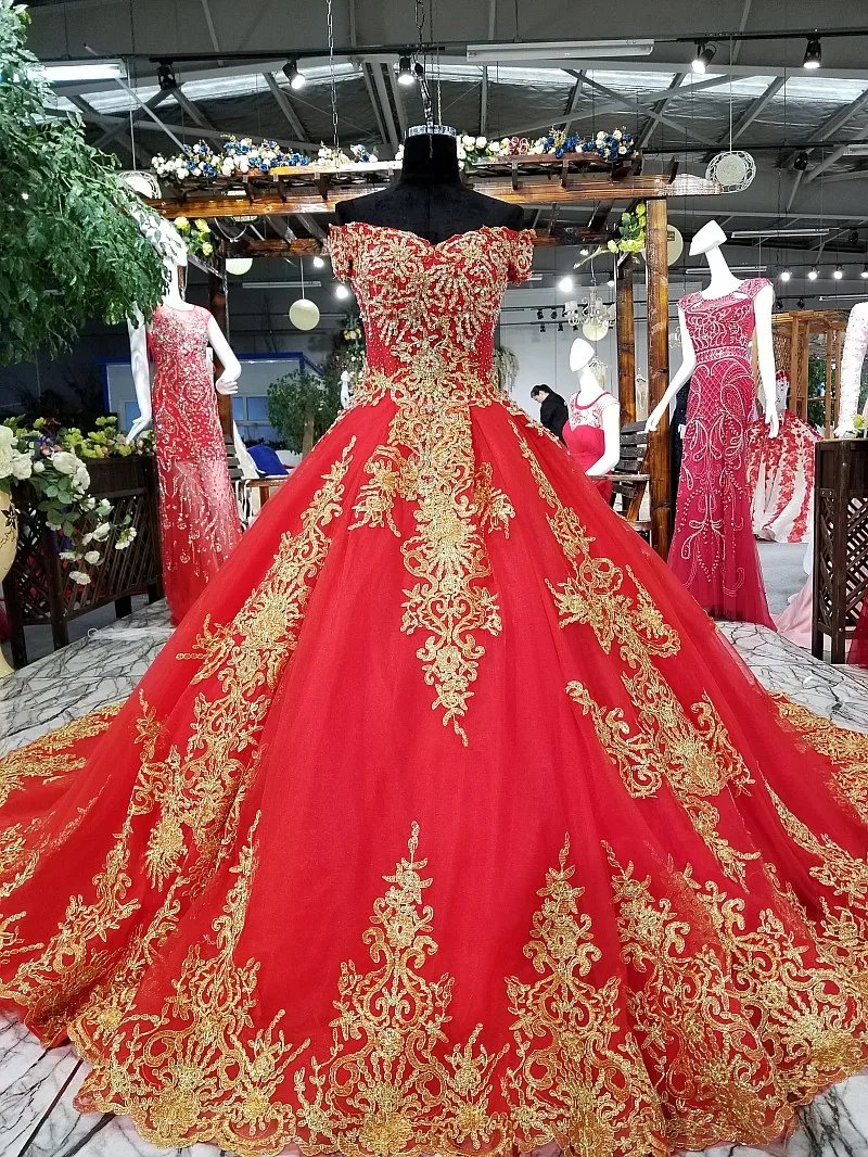 AIJINGYU Топ свадебное платье es платья плюс размер с королевским шлейфом пышные жемчужные бусины настоящий образец платье современное
