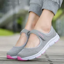 Nuevos Zapatos planos para Mujer, Primavera Verano 2020, Zapatos planos De malla para Mujer, zapatillas transpirables suaves, Zapatos informales para Mujer