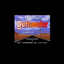 Outlander 16 бит большой серый карточная игра для NTSC игры Прямая
