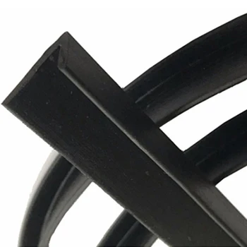 

Black Car Door Window Trim Edge Moulding Rubber Noise Weatherstrip 2M Sealed Strip Replaces New