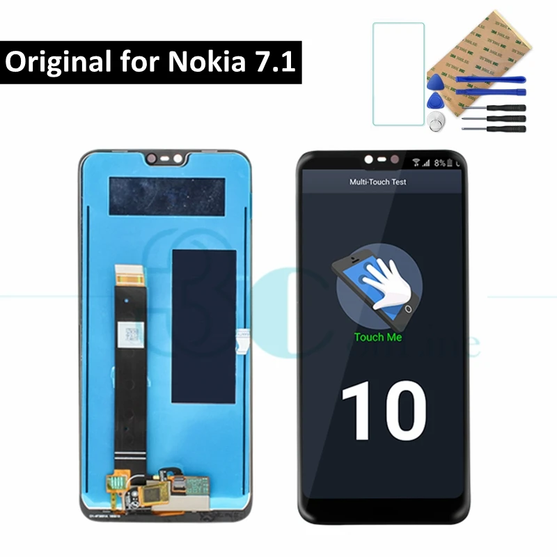 Original For Nokia 7.1 LCD Display Screen Touch Panel For Nokia 7.1 LCD