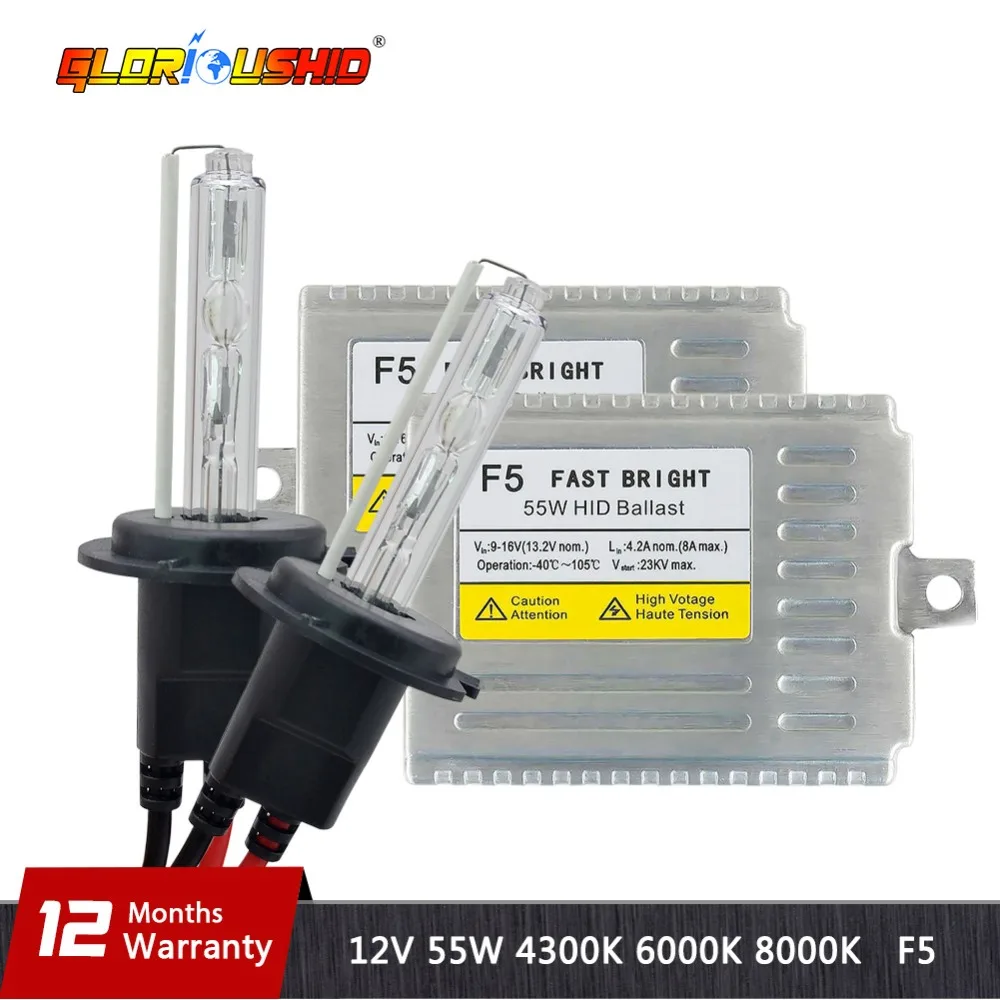 

one set H7 xenon kit 0.1 Second Fast Bright F5 55w HID kit H1 H3 H4 H11 9005 9006 HB4 D2S 881 4300k 6000k 8000k