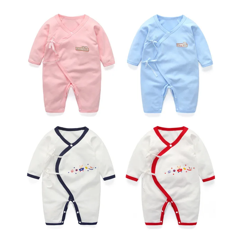 BibiCola/весенние осенние брюки-ромперы для новорожденных, повседневная одежда для сна для маленьких мальчиков Детская Хлопковая пижама для мальчика, комбинезоны, одежда