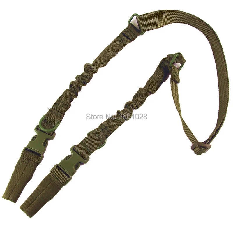 

Tactical 2 Point Rifle Sling System Strap Adjustable Hunting Bungee Gun Sling Outdoor Protective Safety Nylon Gun Strap