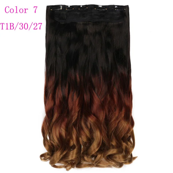 Aimei 20 50cm One Piece Clip In Hair Extensions Synthetic Wavy