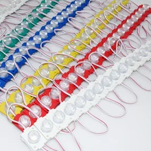 100 шт./лот высокое качество светодиодный модуль 3030 линза COB модуль СВЕТОДИОДНЫЙ монохромный Водонепроницаемый IP68 DC 12 V светодиодный Пластик впрыска ЖК-дисплея