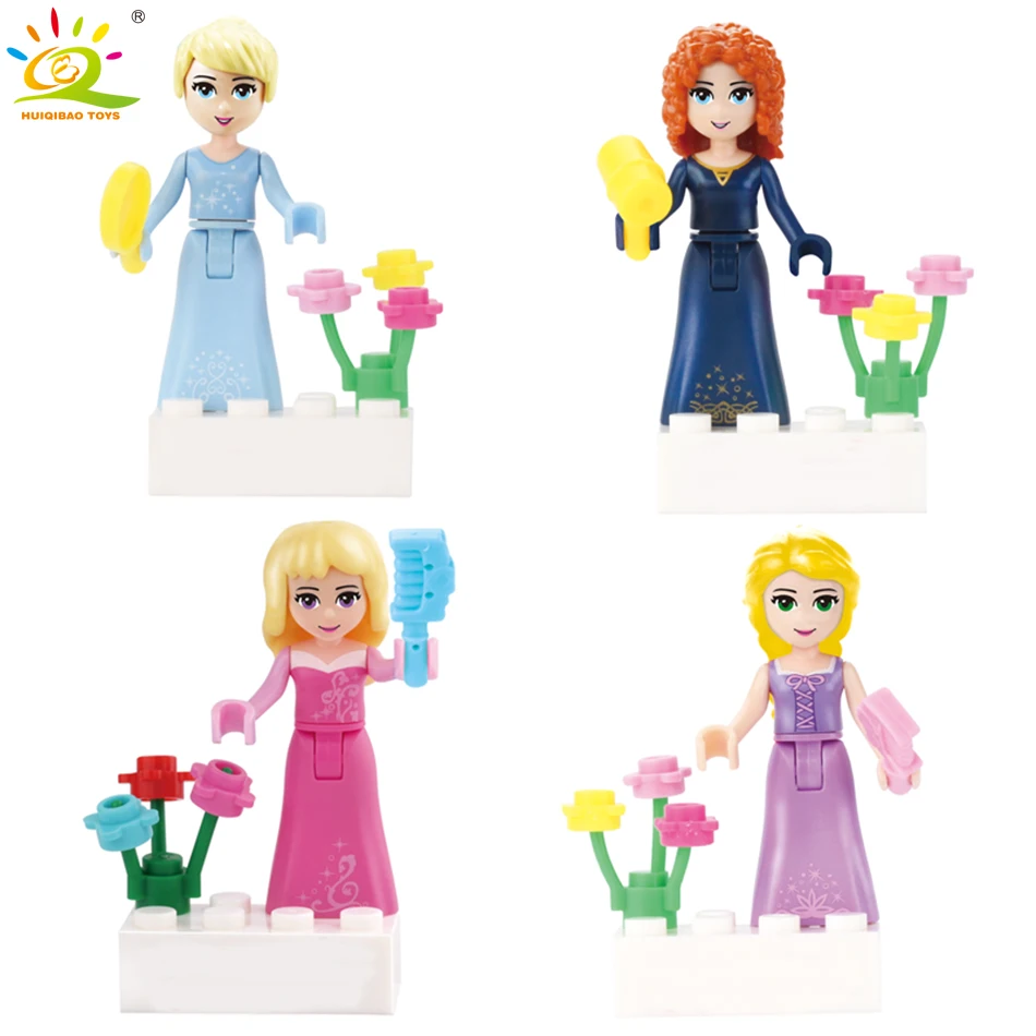 4pcs Friends Elsa Anna Princess Doll Building Blocks Compatible Legoed Friend font b Figures b font