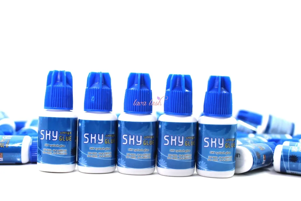 blue cap sky glue for eyelash extensions