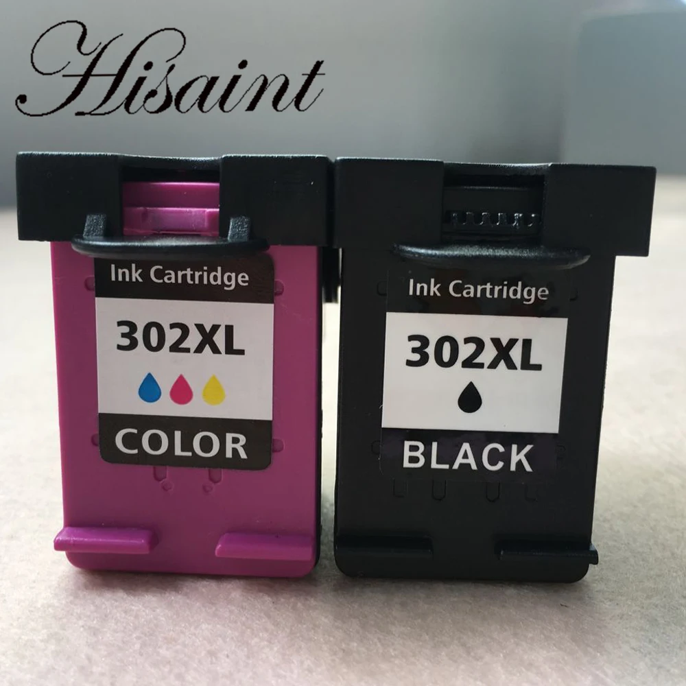 

hisaint Remanufactured for HP 302XL for HP302 Black and Colour Ink Cartridges For use for HP Envy 4520 Printers