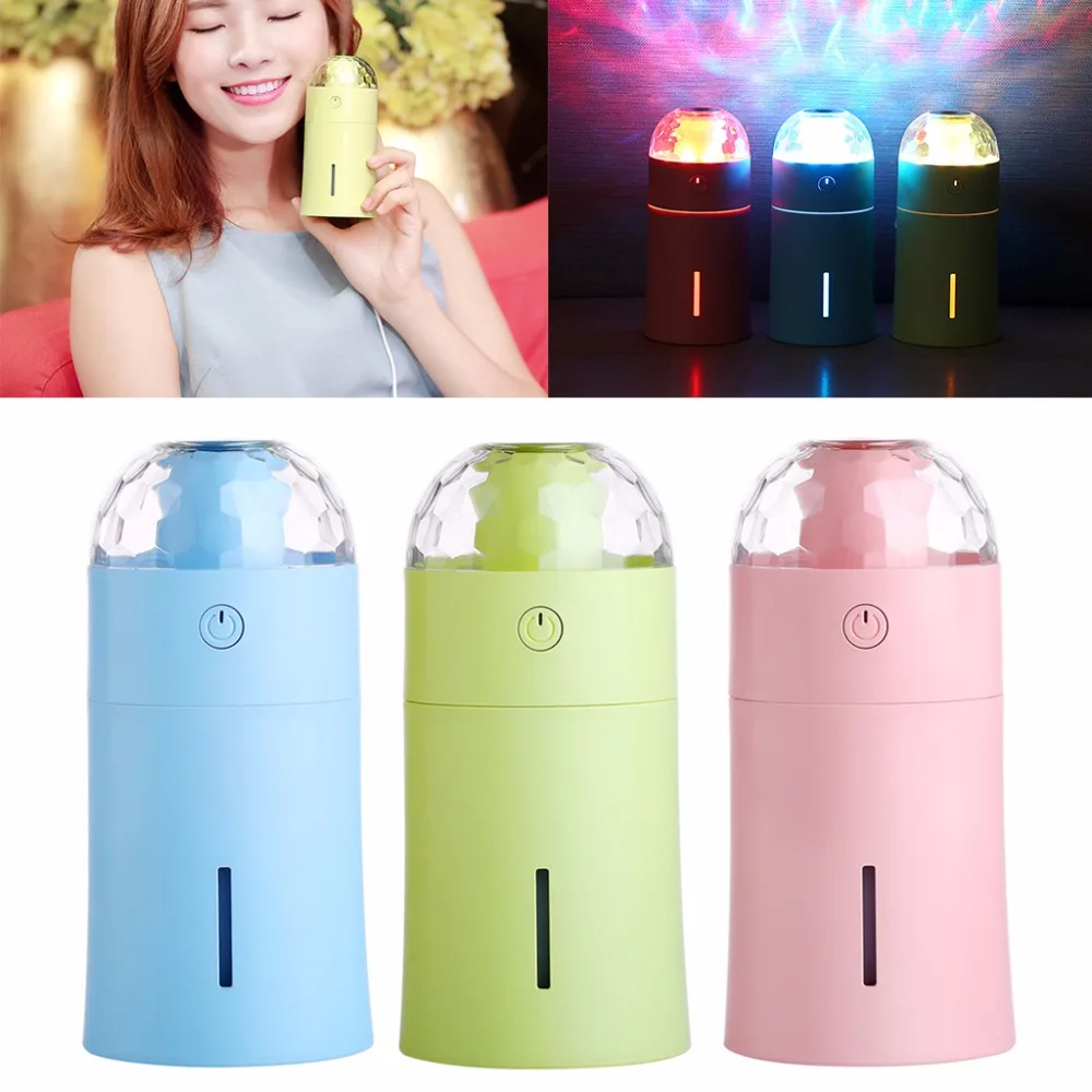 

USB Projector Humidifier Aromatherapy Ultrasonic Mist Maker Colorful LED Light