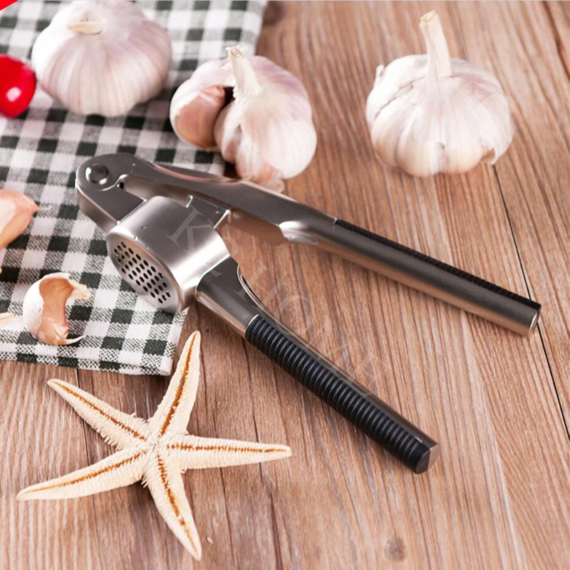 Premium Garlic Press Zinc Alloy Professional Heavy Great Handled Garlic