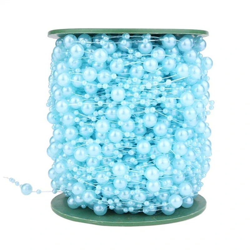 5m Garland Artificial Pearl Beads Chain Wedding Decoration Table Centerpiece Supplies Bride Bouquet DIY Hair Accessories Flower wedding arch cover birthday background supplies birthday backdrop decoration birthday party supplies