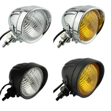 Faros de motocicleta Retro Vintage Luz de cabeza alta/baja para Harley Softail Dyna Cruiser Bobber Chopper Sportster