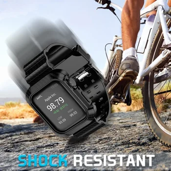 

Sport Strap for Apple Watch Band 44mm Waterproof Case Iwatch Series 4 Wrist Bands Bracelet Protective Cover Accessories Strap