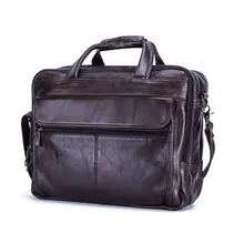 Коровья натуральная кожа сумка для ноутбука 15,6 15,4 дюймов Мужская сумка деловая сумка для ноутбука Большая вместительная сумка для ноутбука