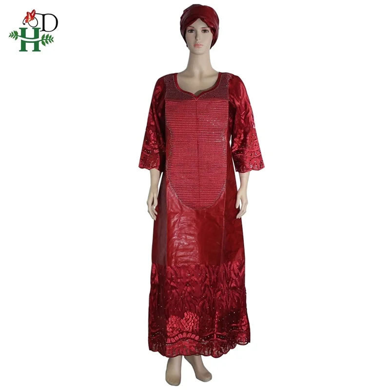 

african women clothes lace dresses lady clothes vestido 100% cotton headwrap women dashiki embroidery robe riche bazin sp2859-9