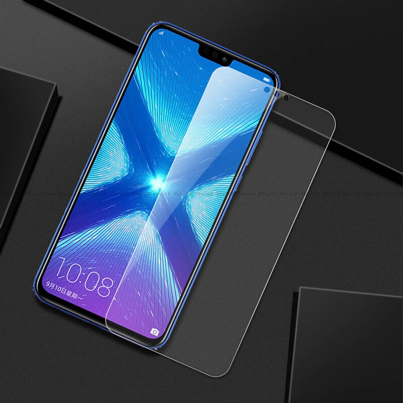 Закаленное стекло с полным покрытием для HUAWEI Honor 8X 9H Защитное Huawei 8 X 8x белым клеем