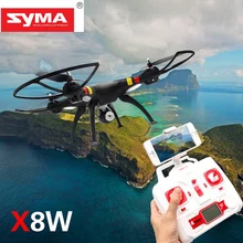 SYMA X8W RC Drone Dron 2.4G 4CH 6Axis WIFI FPV RC Helicopter Quadcopter With 0.3MP HD Camera Headless Mode 3D Rollover Drones