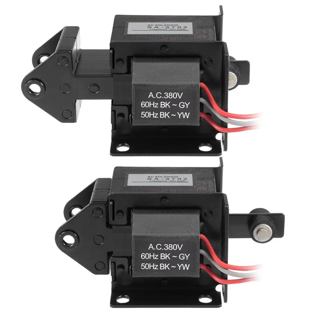 Electroimán de tracción AC-Samfox AC 220V Electroimán de tracción Electroimán de tracción 220VAC 29N Carrera 20mm