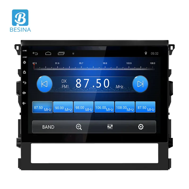 Perfect Besina 10.1 inch Android 8.0 Car Radio For Toyota Land Cruiser 200 LC200 2016 Multimedia Player GPS Navigation Autoaudio 2G+32G 4