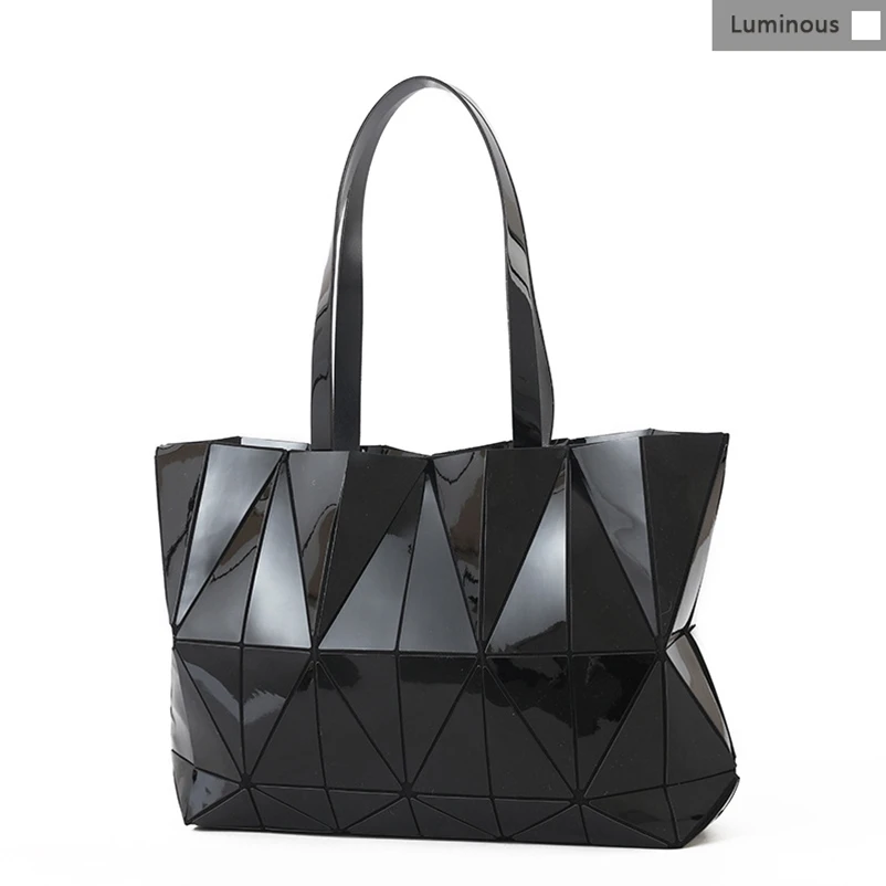 Nevenka Women Luminous Handbag Leather Shoulder Bag Women Geometric Handbags 2018 Large Tote Bag for Women Leather Crossbody Bag06