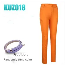 PGM Для женщин Красочные Брюки для гольфа летние тонкий стрейч дышащая быстросохнущая нескатывающаяся верхняя одежда Для женщин брюки для гольфа можно вставить футболка XS-XL