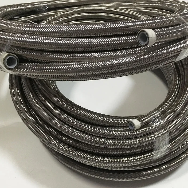 HT Racing Store 1 м AN6 AN8 AN3 Tefln гоночный топливный шланг из нержавеющей стали плетеный