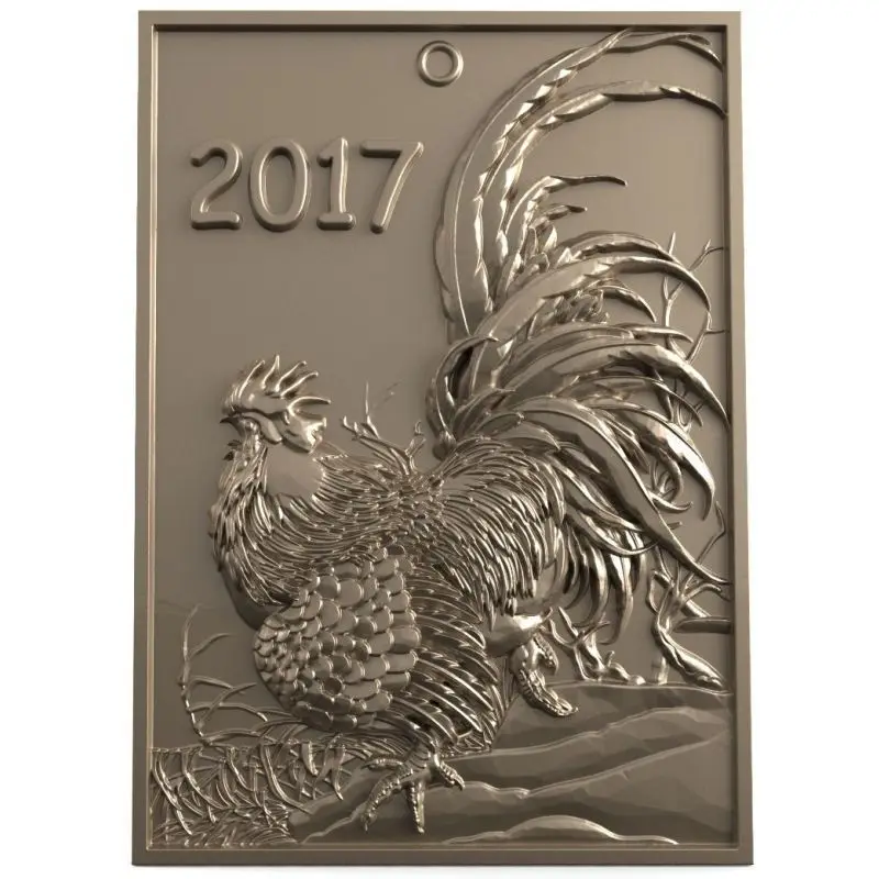 

2017_ the cock 3d model STL relief for cnc STL format 3d model for cnc stl relief artcam vectric aspire