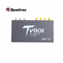 Автомобильный DVB-T2 DVB-T MPEG4 ЦИФРОВОЙ ТВ-приставка 4 Seg поддержка 180-200 км/ч скорость вождения цифровой автомобильный тв-тюнер HD 1080P ТВ-приёмник