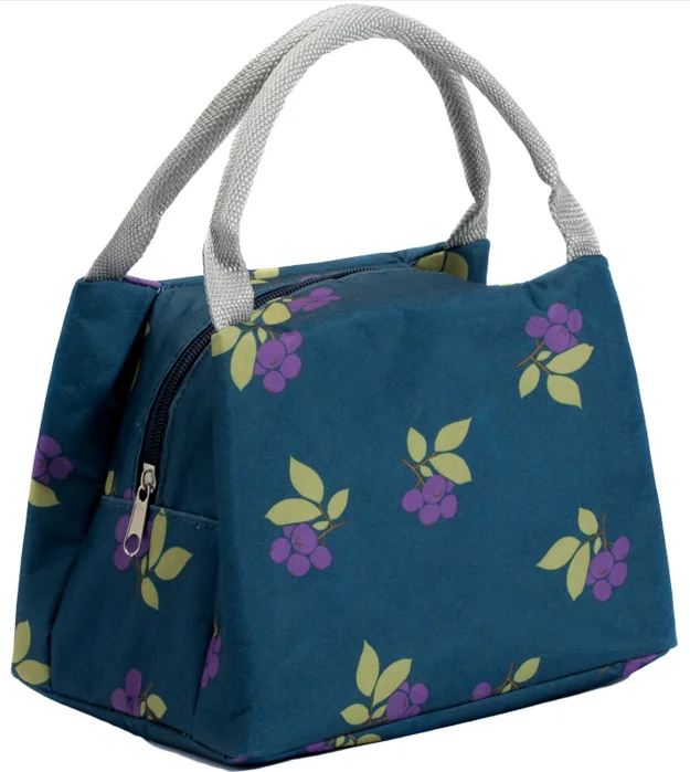 

fruit Printing Lunch Bag For Women Oxford Food Thermal Bag Cute Insulated Lunch Bag Portable Bolsa Termica Marmita 2019 D437