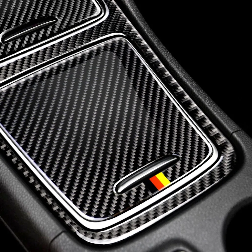 Yootobo Carbon Fiber car accessories средней компакт-дисков кроссов Управление Панель чехлы для сидений автомобиля mercedes W169 W117 W156 A класс cla GLA