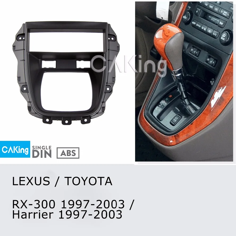 Одиночная Din Автомобильная панель Радио панель для LEXUS RX-300 RX300/TOYOTA Harrier 1997-2003 Dash комплект пластина рамка адаптер консоль Facia