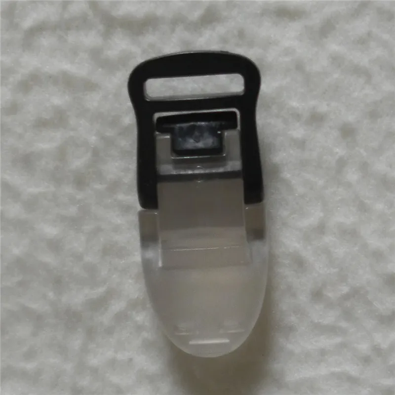 5 цветов смешанные) 50 шт. 1,5 см Kam Брендовое пластиковое детское кольцо для соски держатель цепи зажимы для 15 мм ленточный брелок для пустышки зажимы - Цвет: clear
