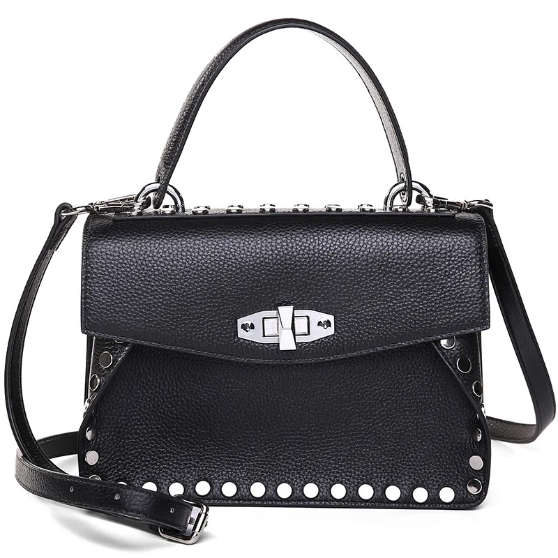 

High Quality Leather Crossbody Quiled bags Women Bag Fashion Women Messenger Bags Rivet Shoulder Bag Women's Purse Bolsos Mujer