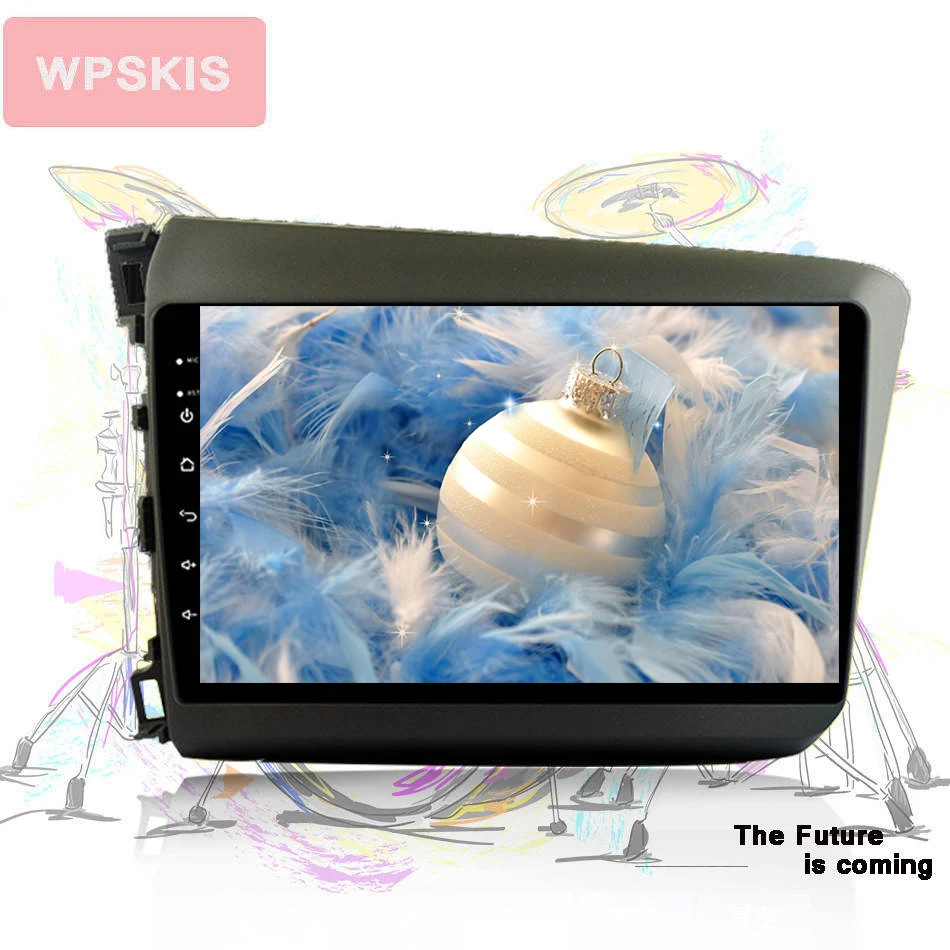 Flash Deal 9 inch 2 din Android 9.0 Car GPS 4G RAM 64G Radio DVD player For Honda Civic 2011-2015 Support DVR TPMS Camera Head units swc bt 2