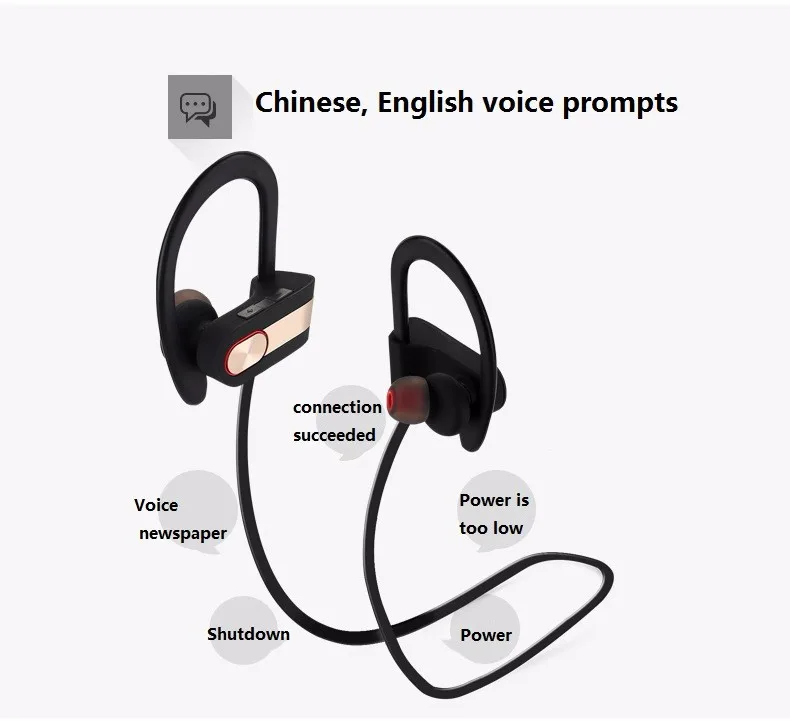 discount GDLYL Mic Sweatproof Last Headset Sports Smart Wireless IPX4 Bluetooth For Music Waterproof 4.1 Original With phone 6 discount GDLYL Mic Sweatproof 6